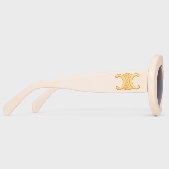 CELINE Triomphe Oval Sunglasses 53-22-145 Blonde Smoke - Picture 3 of 16